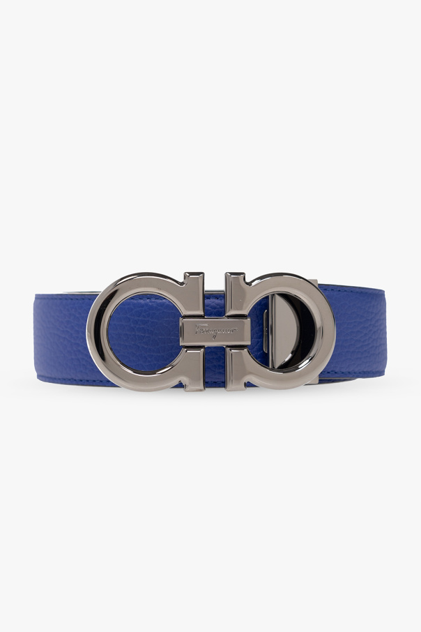 Blue Reversible belt FERRAGAMO - SchaferandweinerShops GB